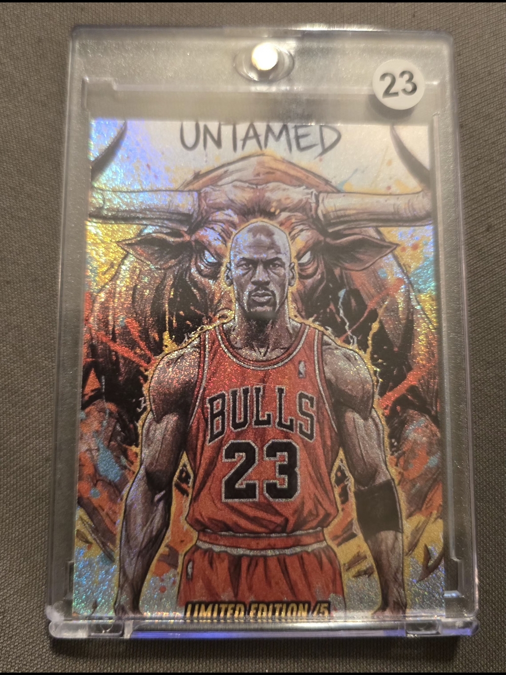1 OF 1 MICHAEL JORDAN Gold Holographic "Untamed" Custom Art Card